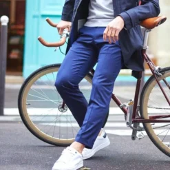 City pant sportif Gaston bleu mazarine