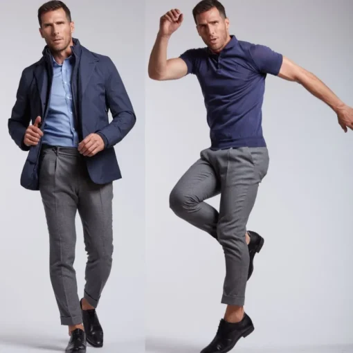 City pant sportif Walter gris chiné