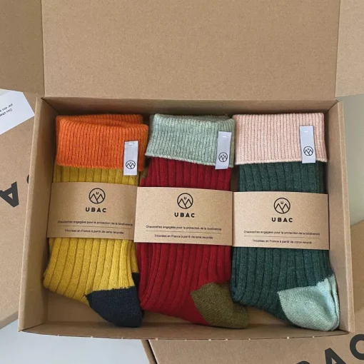 Coffret chaussettes laine recyclée