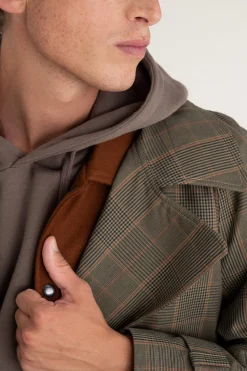 Manteau Glasgow Brown checks