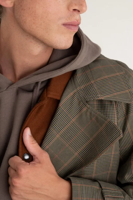 Manteau Glasgow Brown checks