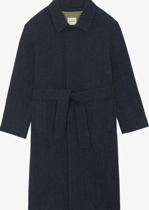 Manteau Verlaine Navy herringbone