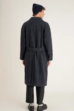 Manteau Verlaine Navy herringbone