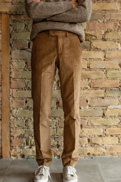 Pantalon velours côtelé anglais beige