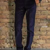 Pantalon velours côtelé anglais marine
