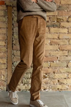 Pantalon velours côtelé anglais beige