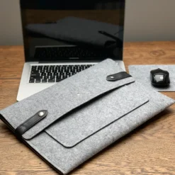 Pochette d'ordinateur Neil grise
