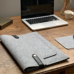 Pochette d'ordinateur Neil grise