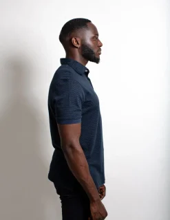 Polo pima upcyclé Marino