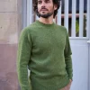 Pull Allan en laine vert