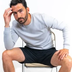 Pull sport mérinos gris