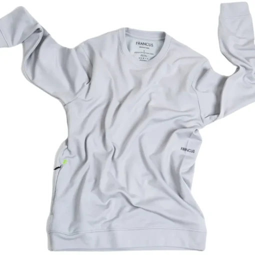 Pull sport mérinos gris