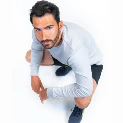 Pull sport mérinos gris
