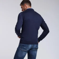 Pull sportif Amsterdam bleu marine