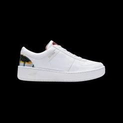 Sneakers Rétro White Floral