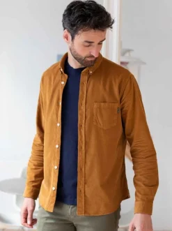 Sur-chemise velours côtelé bio