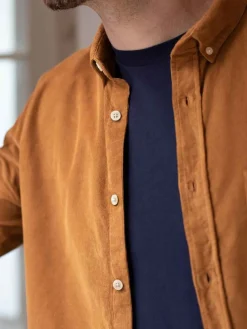 Sur-chemise velours côtelé bio