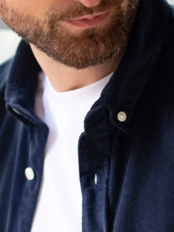 Sur-chemise velours côtelé bio