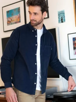 Sur-chemise velours côtelé bio