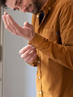 Sur-chemise velours côtelé bio