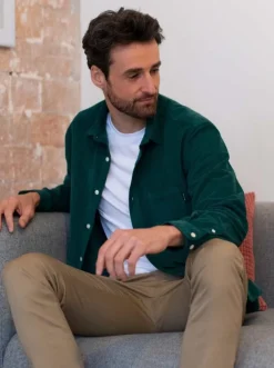Sur-chemise velours côtelé bio
