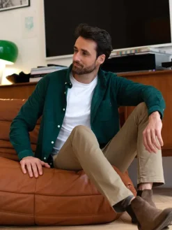 Sur-chemise velours côtelé bio