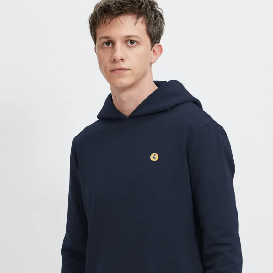 Sweat capuche bleu foncé