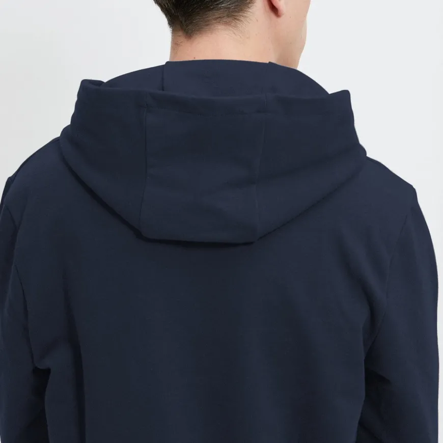 Sweat capuche bleu foncé