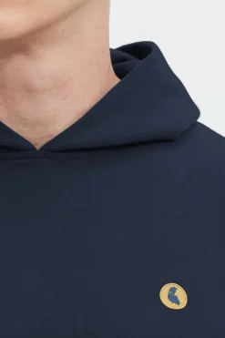 Sweat capuche bleu foncé