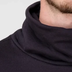 Sweat col haut navy