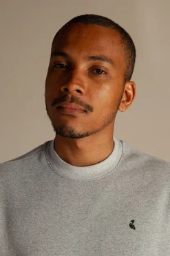 Sweat col rond Aluminio