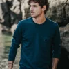 Sweat recyclé Océan bleu