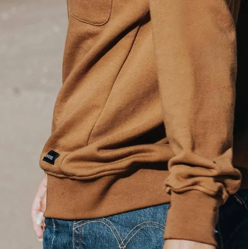 Sweat recyclé Océan camel