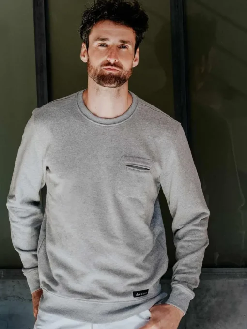 Sweat recyclé Océan gris