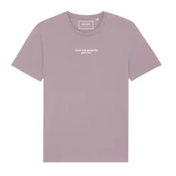 Tee-shirt bio lila "Save The Giraffes"