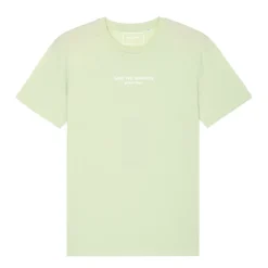 Tee-shirt bio vert pistache "Save The Giraffes"
