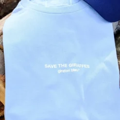 Tee-shirt bleu ciel Save The Giraffes