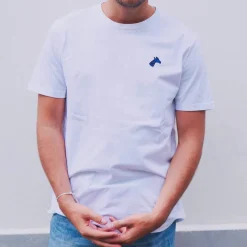 Tee-shirt brodé blanc