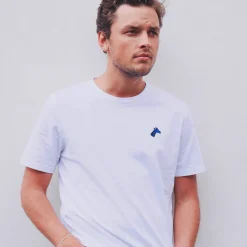 Tee-shirt brodé blanc
