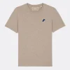Tee-shirt brodé sable