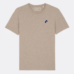 Tee-shirt brodé sable