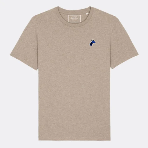 Tee-shirt brodé sable