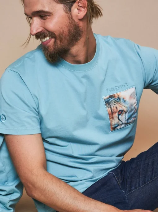 T-shirt bio imprimé Cheetah