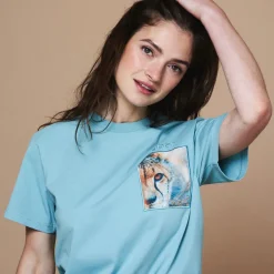 T-shirt bio imprimé Cheetah
