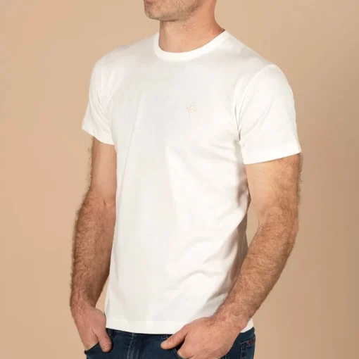 T-shirt blanc coton Pima bio