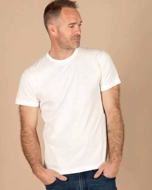 T-shirt blanc coton Pima bio