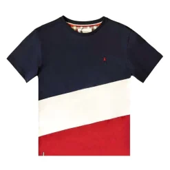 T-shirt Diagonal Bleu, Blanc, Rouge