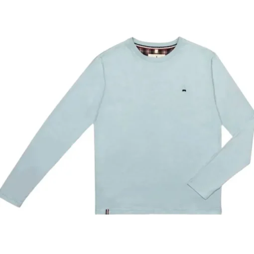T-shirt Manches Longues Bleu Ciel