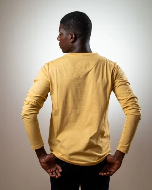 T-shirt Manches Longues Moutarde