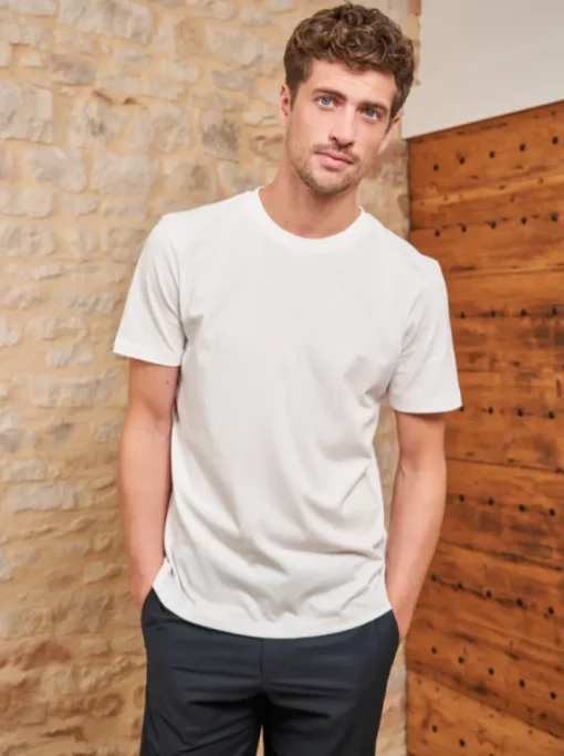 T-shirt Paul coton bio blanc